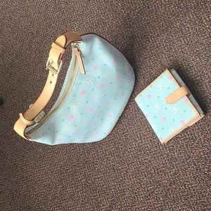 Dooney & Bourke monogram jacquard hobo with matching wallet